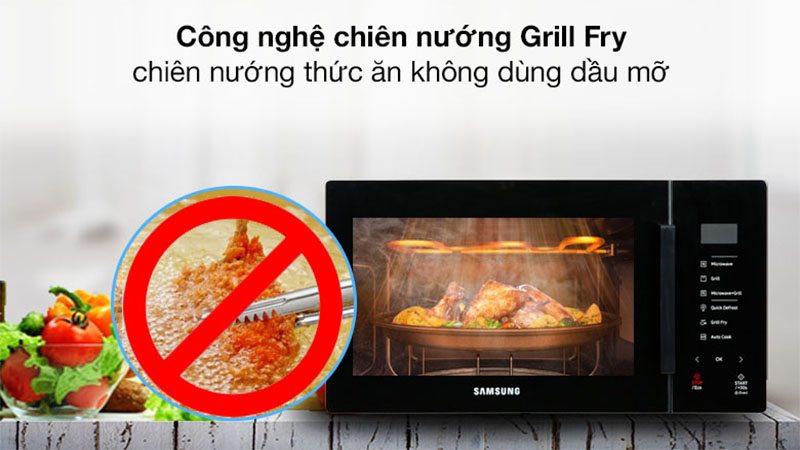 Lò vi sóng có nướng Samsung MG23T5018CK/SV - Hàng chính hãng