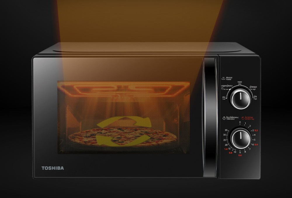 Lò vi sóng Toshiba MWP-MM20P(BK) 20 lít - Hàng chính hãng