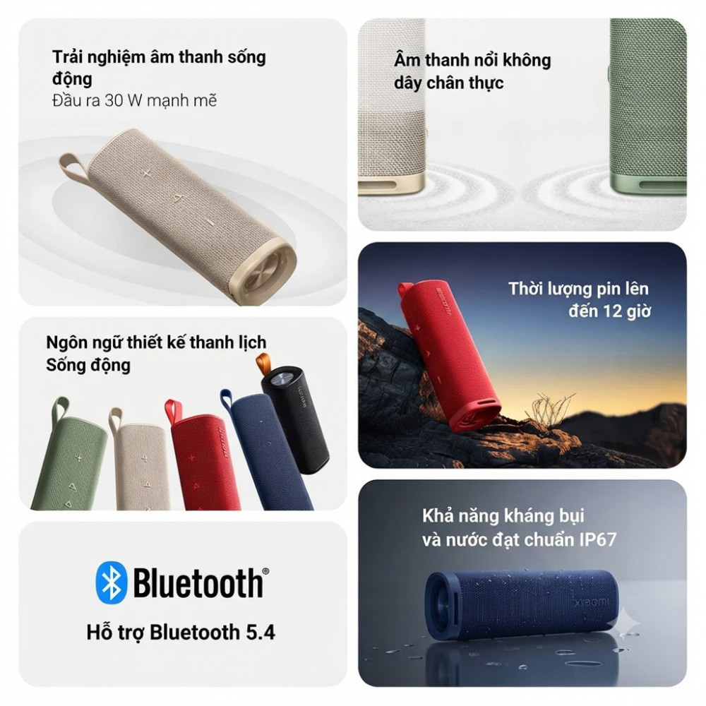 Loa Bluetooth Xiaomi Sound Outdoor 30W QBH4370GL - Hàng chính hãng