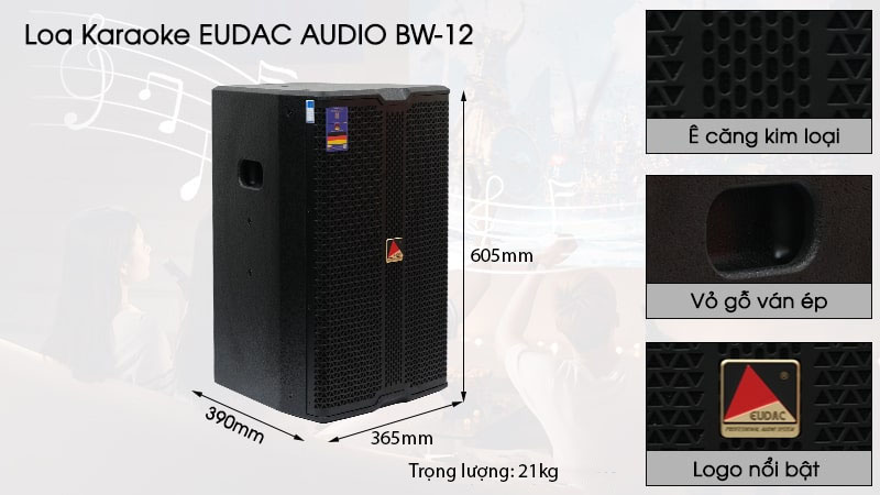 Loa full Eudac BW-12 - Hàng chính hãng
