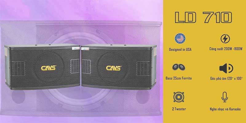 Loa karaoke CAVS LD710 - Hàng chính hãng