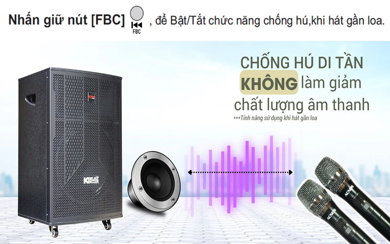 Loa karaoke di động Acnos CB302G - Hàng chính hãng