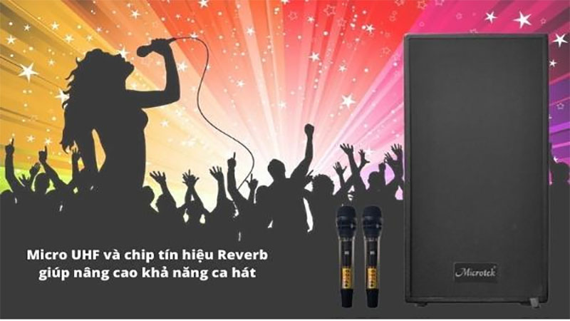 Loa karaoke di động Microtek MTK 20 - Hàng chính hãng
