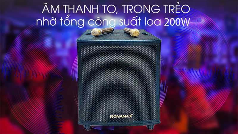 Loa karaoke di động Ronamax M15 - Hàng chính hãng