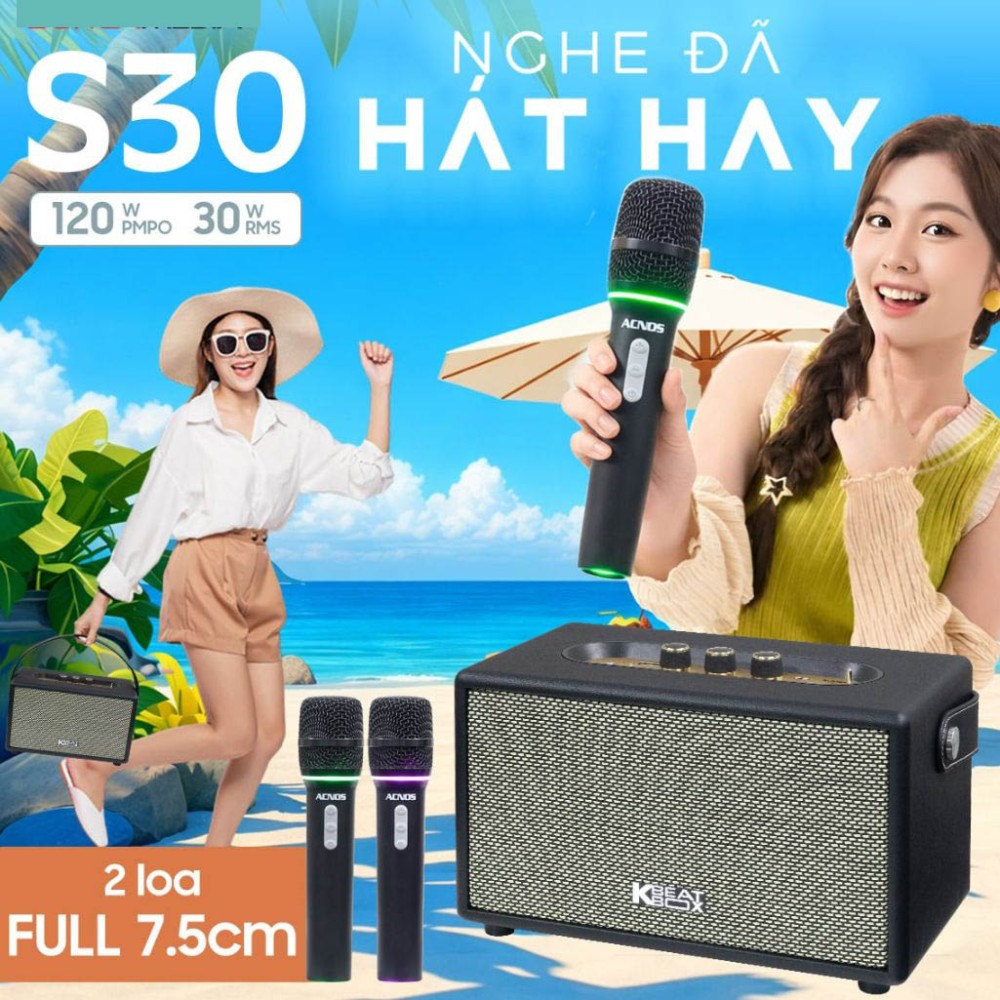 Loa karaoke xách tay Acnos S30 - Hàng chính hãng