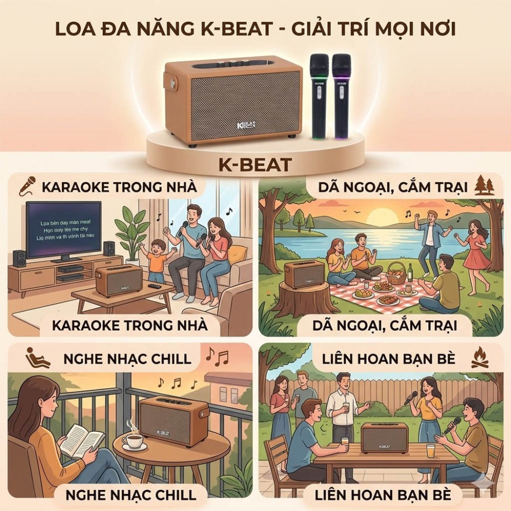 Loa xách tay Acnos S60 - Hàng chính hãng