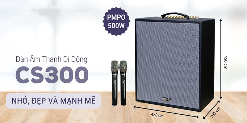 Loa karaoke xách tay Acnos CS300 - Hàng chính hãng