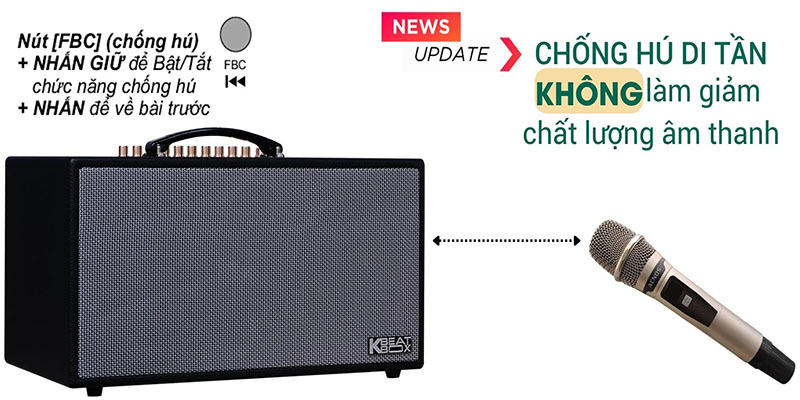Loa karaoke xách tay Acnos CS450ALPHA - Hàng chính hãng