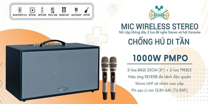 Loa karaoke xách tay Acnos CS451 - Hàng chính hãng