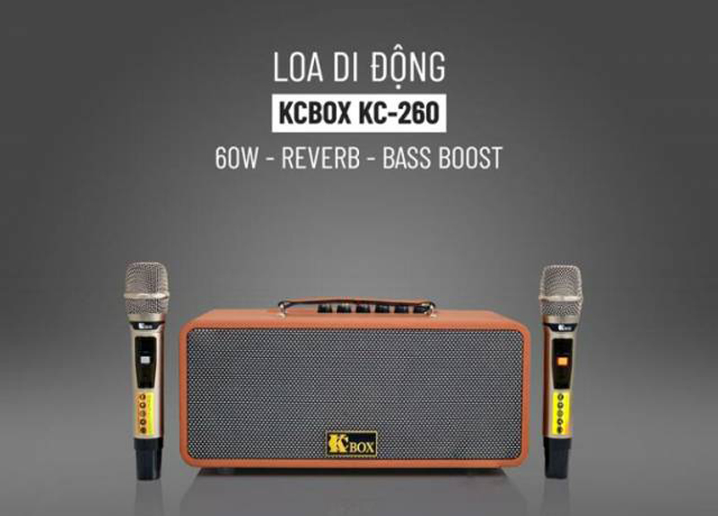 Loa karaoke xách tay Kcbox KC-260 - Hàng chính hãng