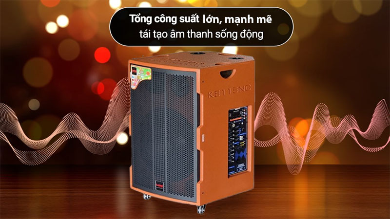 Loa kéo bình công suất lớn Lovina KB115NC - Hàng chính hãng