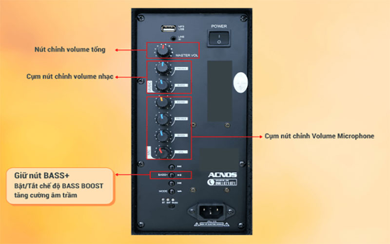 Loa kéo di động Acnos Kbeatbox CB4050G/CB4051G - Hàng chính hãng