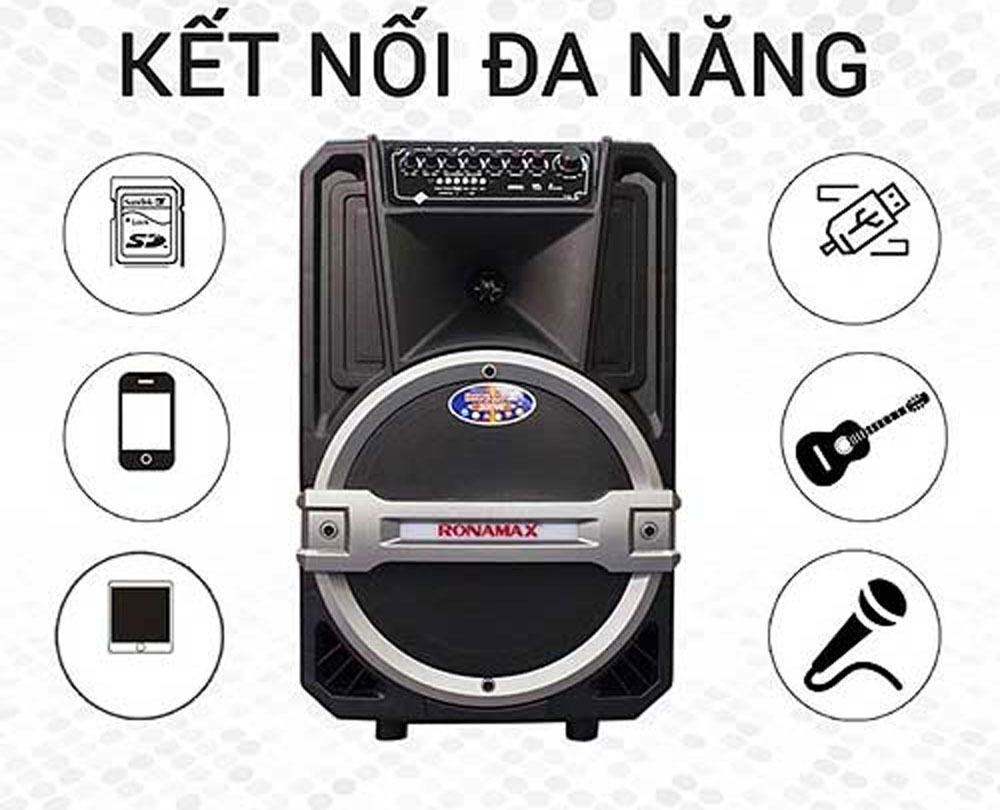 Loa kéo di động Ronamax T12 - Hàng chính hãng