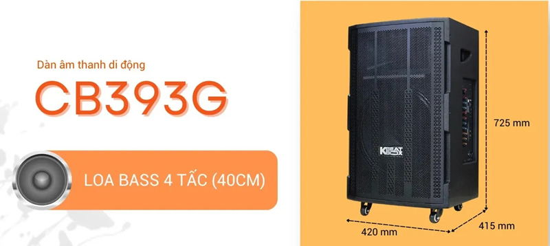 Loa kéo di động Acnos CB393G  - Hàng chính hãng