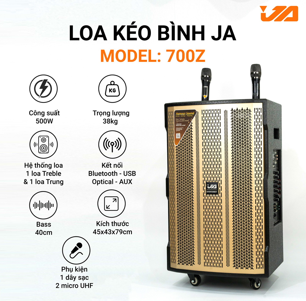 Loa karaoke di động JA-700Z - Hàng chính hãng
