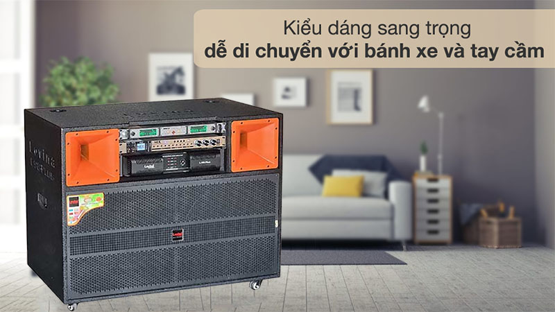 Loa kéo điện công suất lớn Lovina KD98PLUS - Hàng chính hãng
