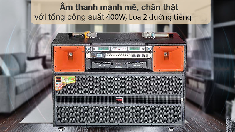 Loa kéo điện công suất lớn Lovina KD98PLUS - Hàng chính hãng