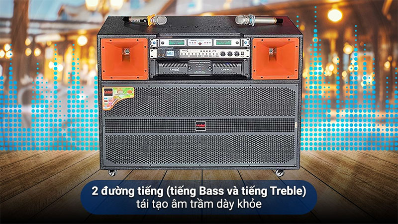 Loa kéo điện công suất lớn Lovina KD98PLUS - Hàng chính hãng