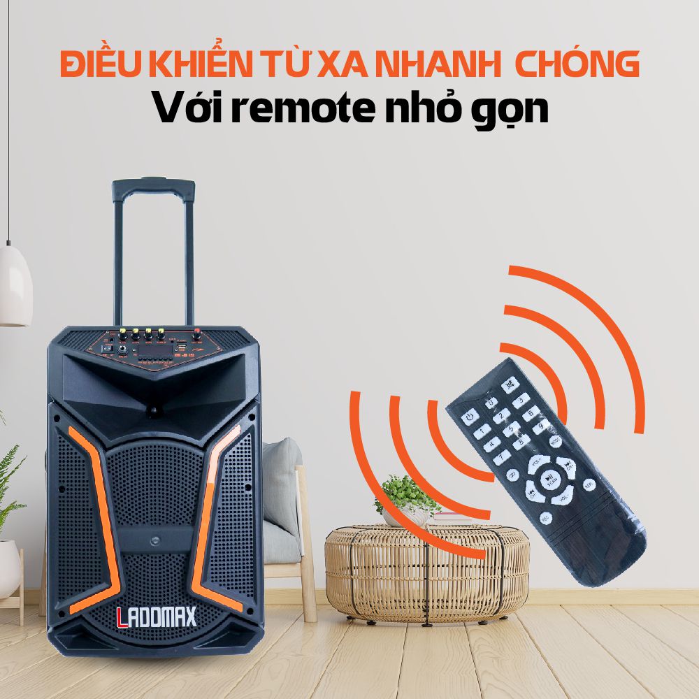 Loa kéo di động 4 tấc Ladomax V-S1531 - Hàng chính hãng
