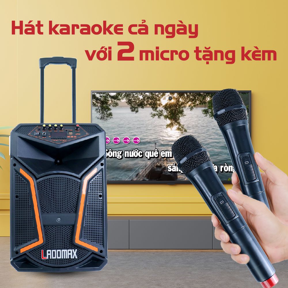 Loa kéo di động 4 tấc Ladomax V-S1531 - Hàng chính hãng