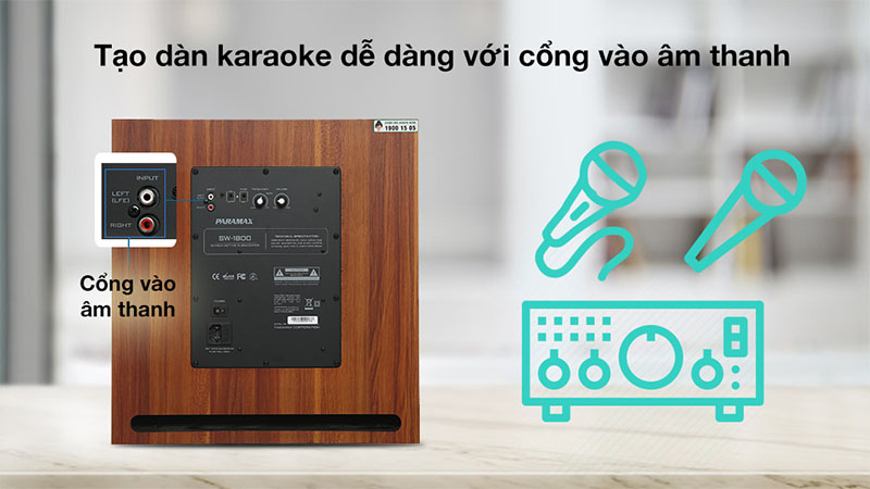 Loa siêu trầm Paramax SW-1800 - Hàng chính hãng