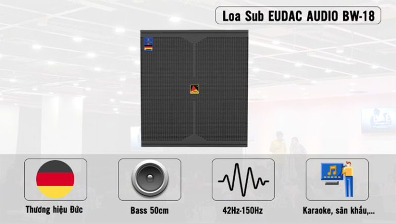 Loa sub Eudac BW-18 - Hàng chính hãng