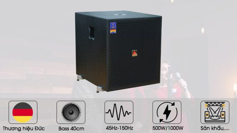 Loa sub Eudac Audio SW-15A - Hàng chính hãng