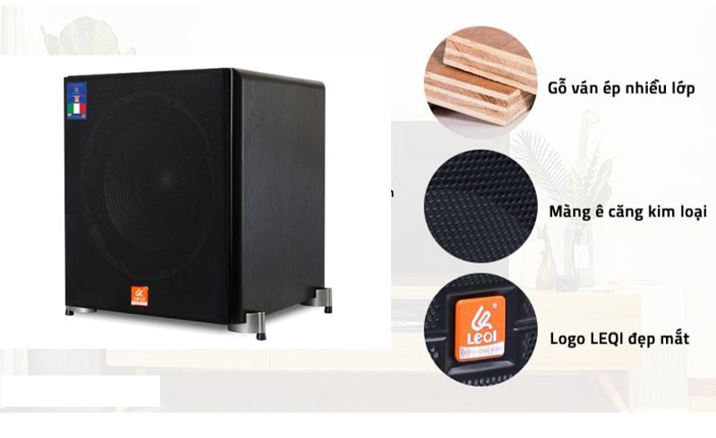 Loa sub điện Leqi audio VX-12S - Hàng chính hãng