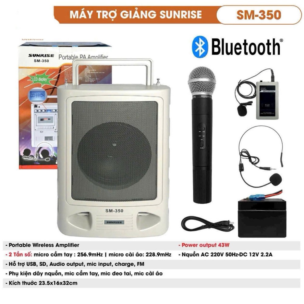 Loa trợ giảng Sunrise SM-350 - Hàng chính hãng