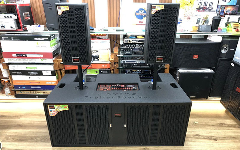 Loa kéo bình chuyên nghiệp Lovina KB21802 - Hàng chính hãng