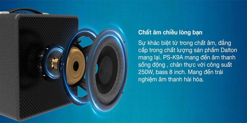 Loa xách tay Dalton PS-K9A - Hàng chính hãng