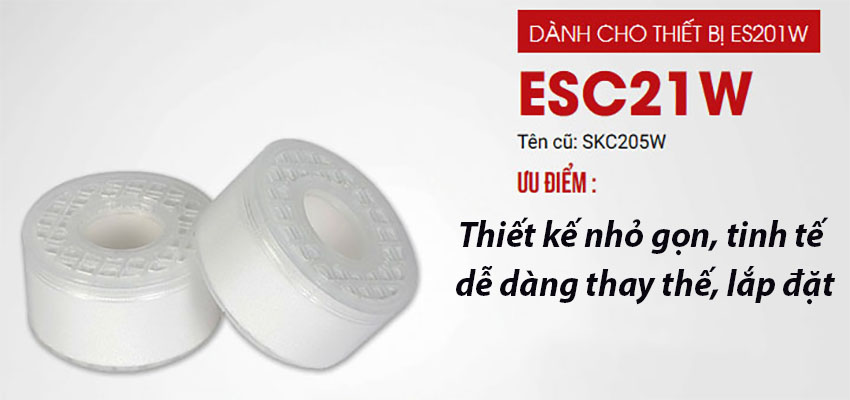 Lõi lọc nước dành cho vòi sen tắm Cleansui ESC21W - Hàng chính hãng