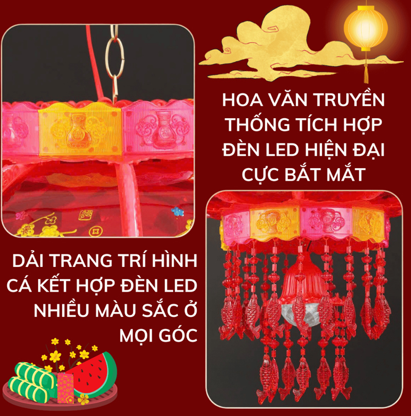 Lồng đèn lục giác 30cm - Hàng chính hãng