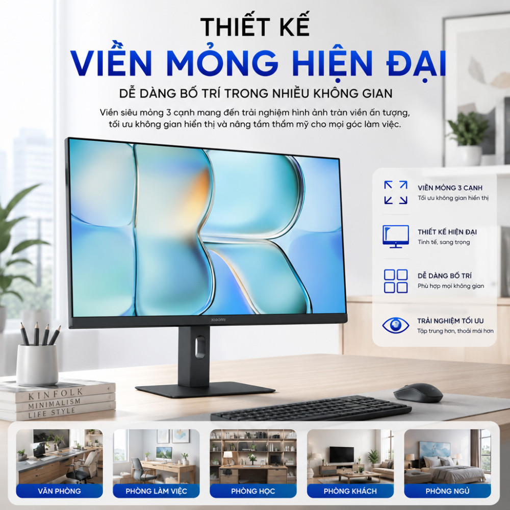 Màn hình máy tính Xiaomi A24i 2026 ELA6416EU - Hàng chính hãng