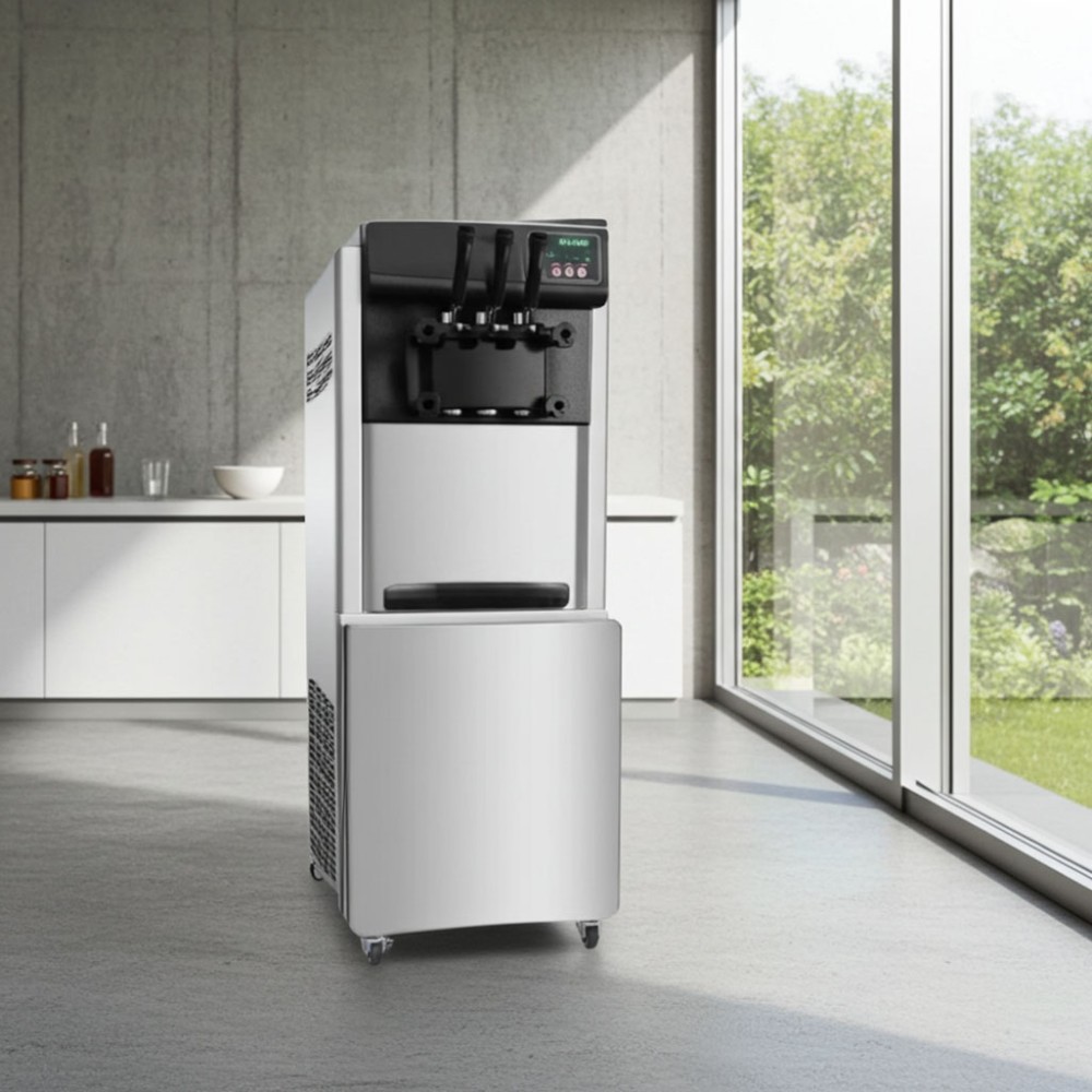 Máy làm kem đứng ba vòi CVSA BQL-Y2200 - Hàng chính hãng