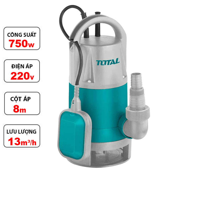 Máy bơm chìm nước thải Total TWP87506 - Hàng chính hãng
