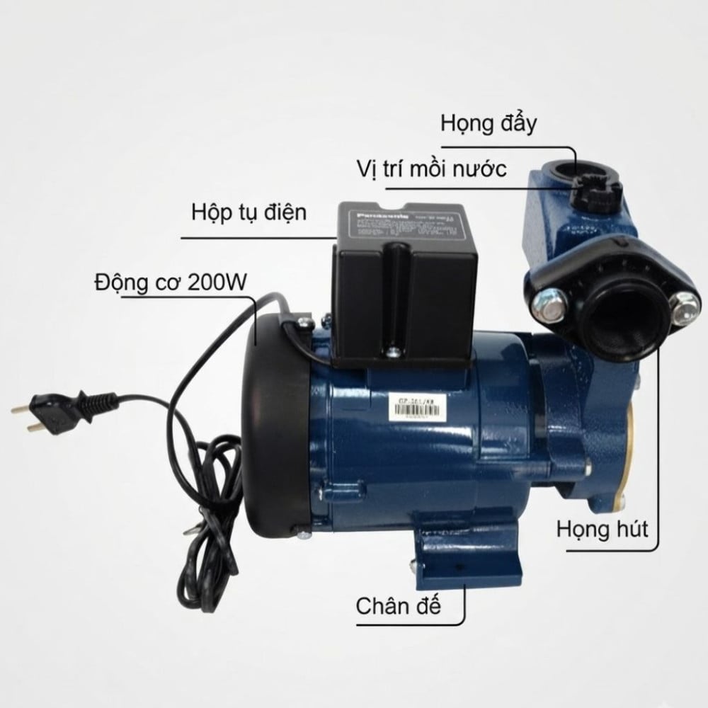 Máy bơm nước đẩy cao Panasonic GP-201JXK-SV5 - Hàng chính hãng