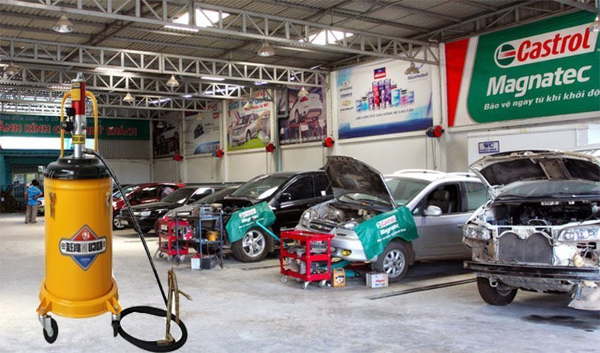 Máy bơm mỡ khí nén 30 lít Kocu GZ-A9 - Hàng chính hãng