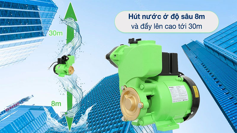 Máy bơm nước chân không Kangaroo KGWP125 - Hàng chính hãng