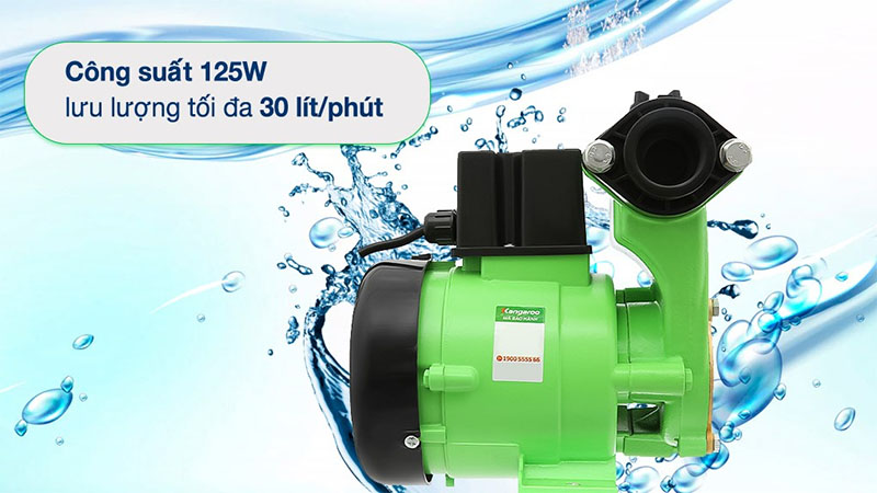 Máy bơm nước chân không Kangaroo KGWP125 - Hàng chính hãng