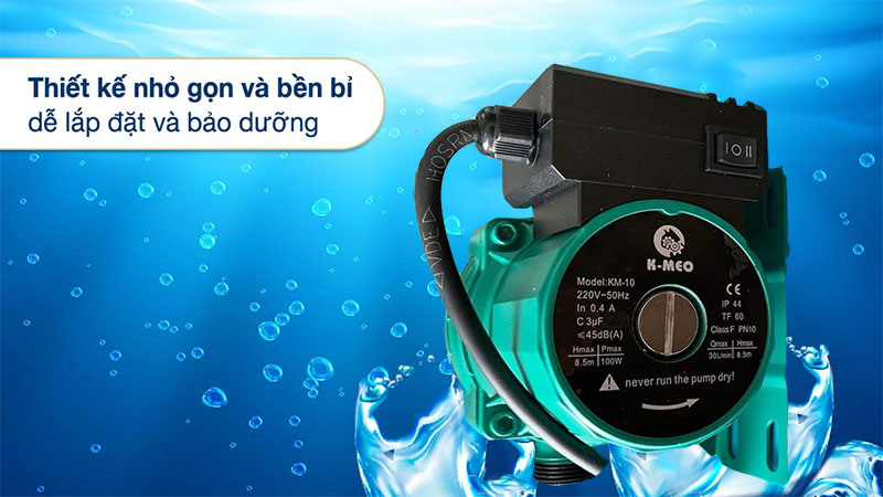 Máy bơm nước tăng áp K-MEO KM-10 - Hàng chính hãng