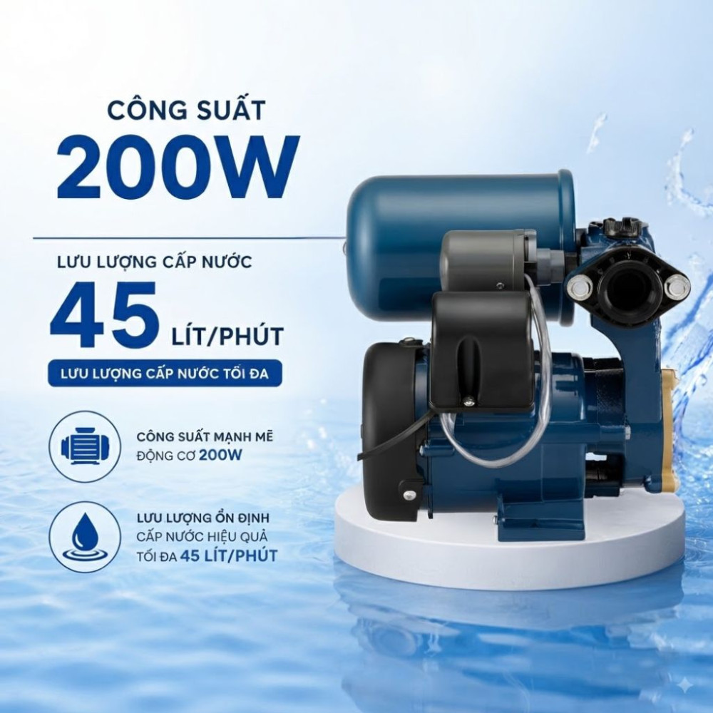 Máy bơm nước tăng áp Panasonic A-201JAK - Hàng chính hãng