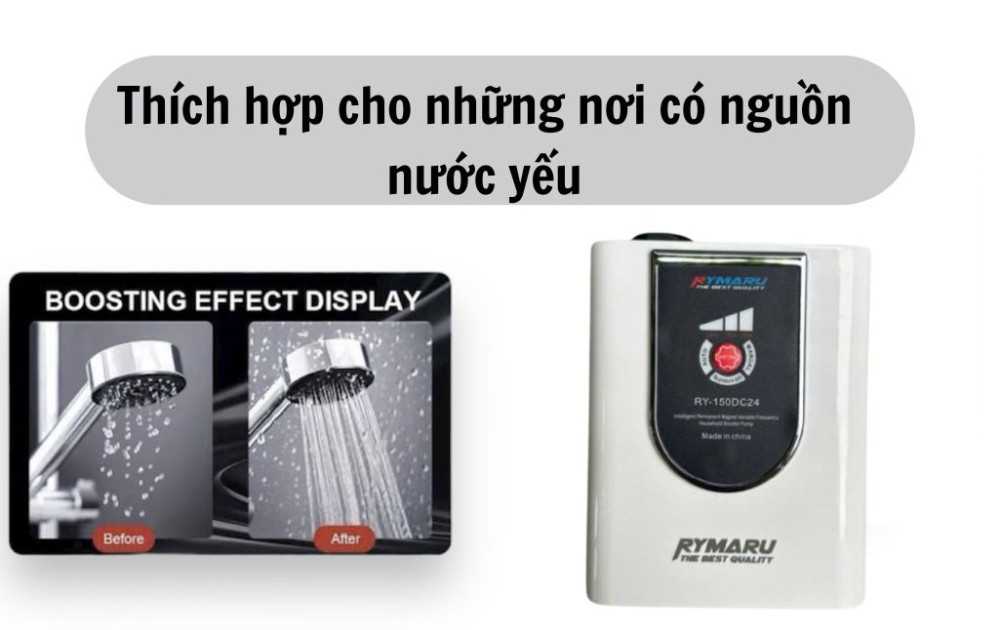Máy bơm tăng áp Rymaru RY-150DC24 - Hàng chính hãng