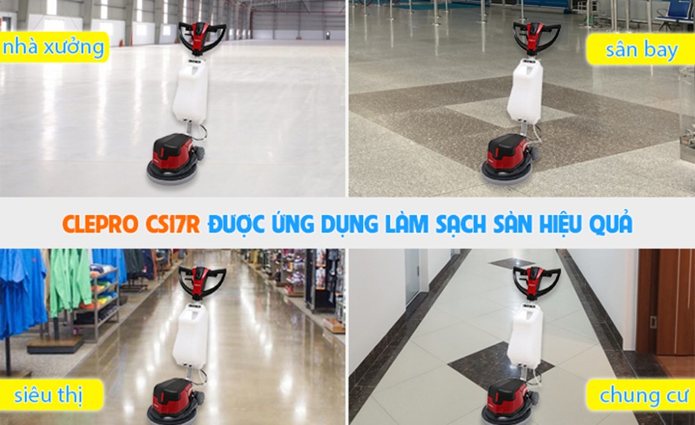 Máy chà sàn đơn Clepro CS17R - Hàng chính hãng