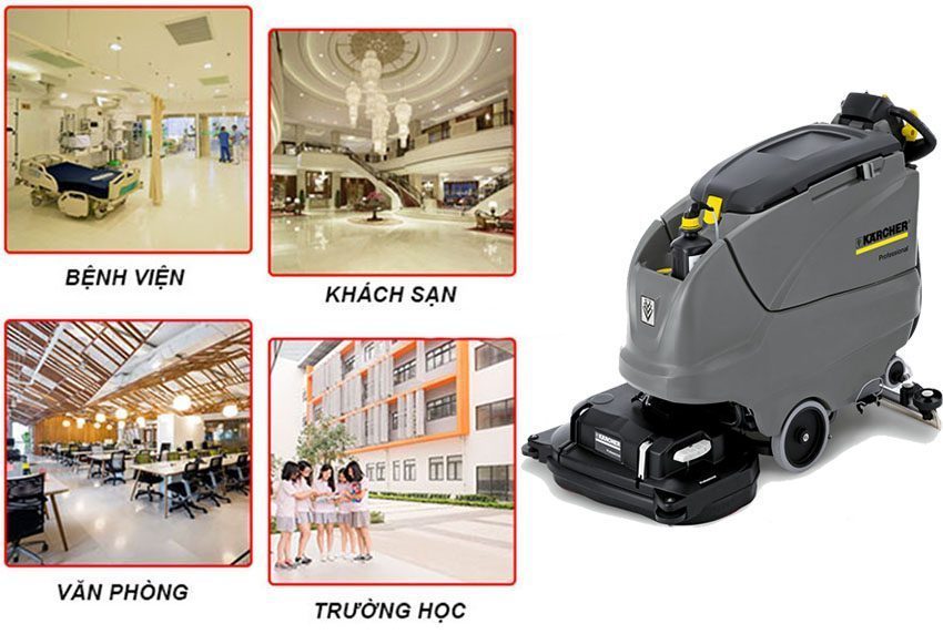 Máy chà sàn liên hợp Karcher B 80 W BP DOSE WITH D 75 S - Hàng chính hãng