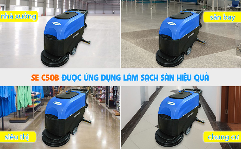 Máy chà sàn liên hợp Clepro C50B - Hàng chính hãng
