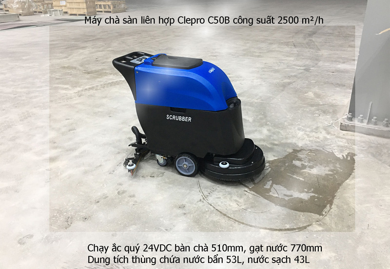 Máy chà sàn liên hợp Clepro C50B - Hàng chính hãng