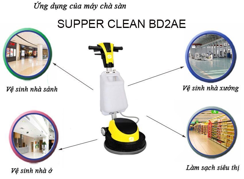 Máy chà sàn tạ Supper Clean BD2AE  - Hàng chính hãng