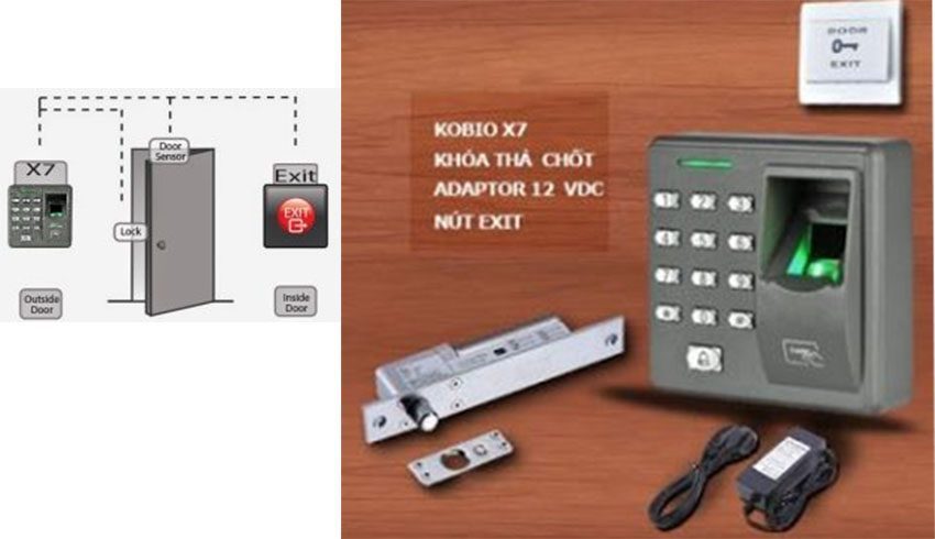 Máy chấm công Kobio X7 - Hàng chính hãng