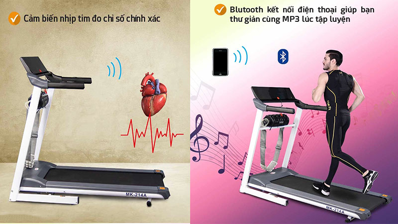 Máy chạy bộ Buheung MK-214A - Hàng chính hãng